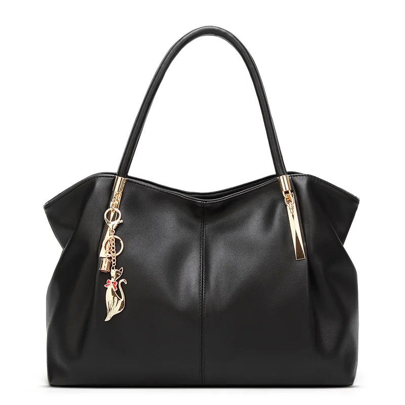 PU Leather Top-Handle Fashion Handbag