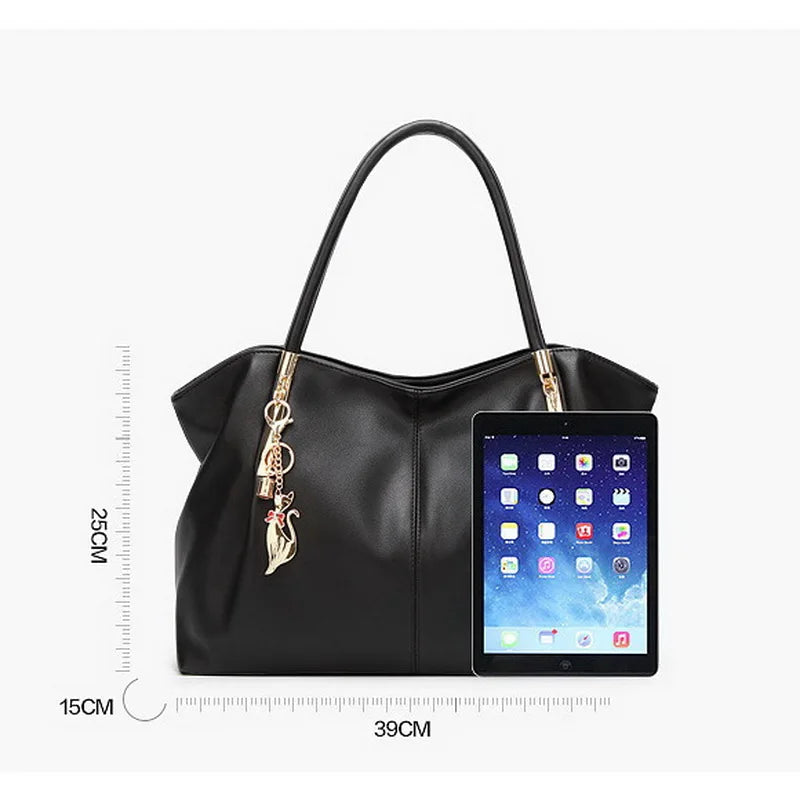 PU Leather Top-Handle Fashion Handbag
