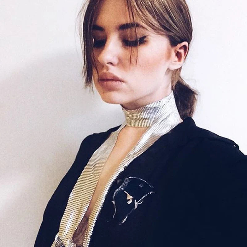 Holographic Sequined Party Scarf Women