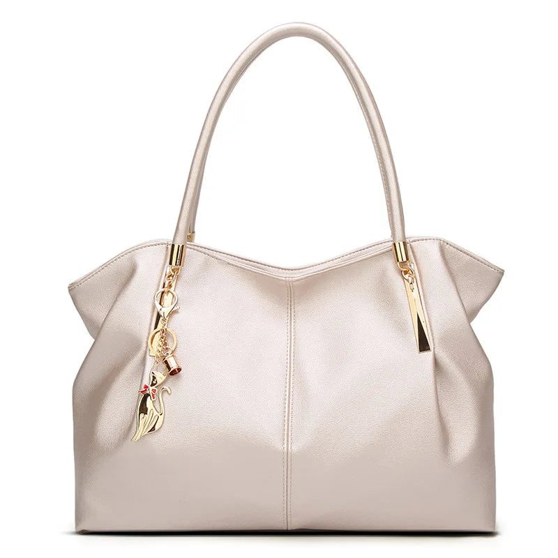PU Leather Top-Handle Fashion Handbag