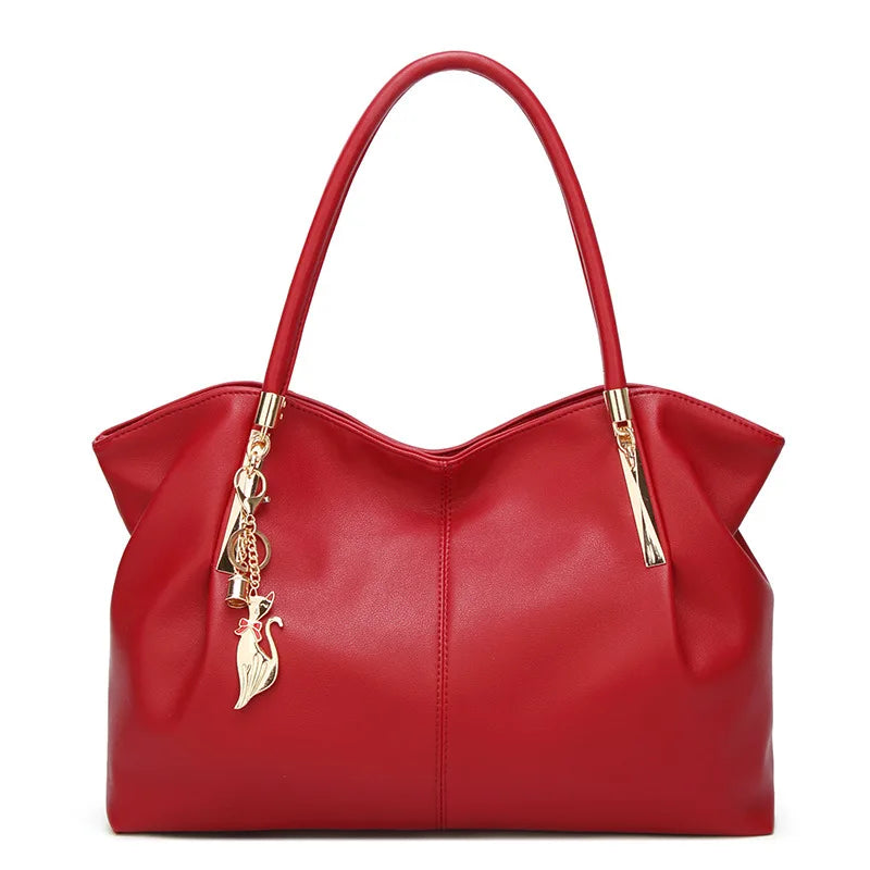 PU Leather Top-Handle Fashion Handbag