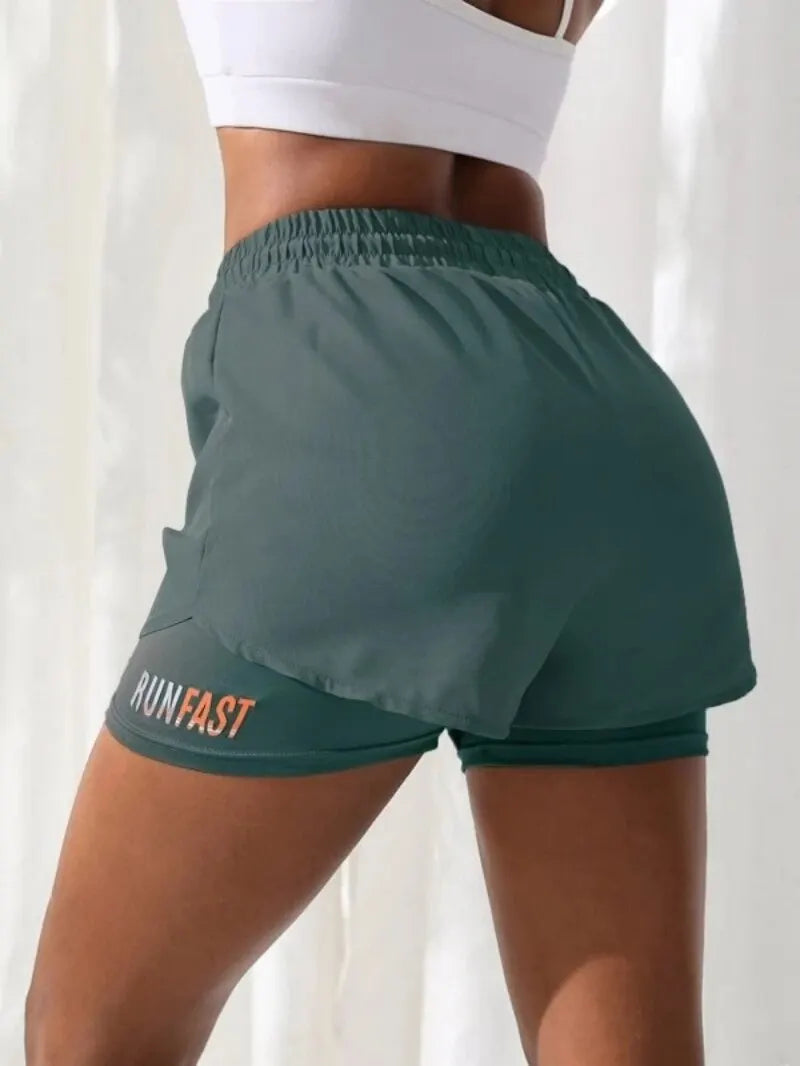 Women’s High Rise Elastic Yoga Shorts