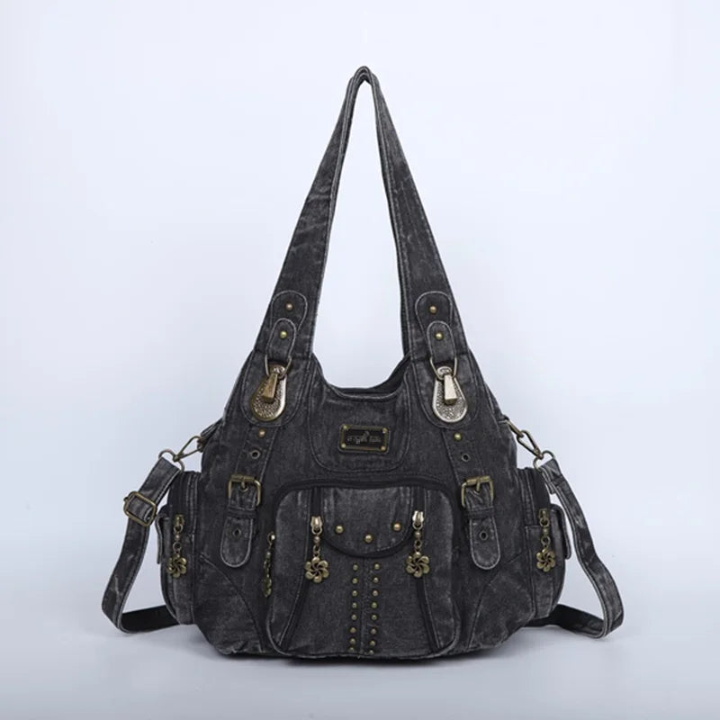 Angelkiss PU Leather Satchel Handbag