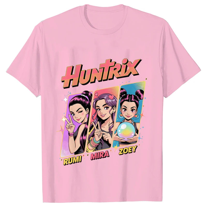 Kpop Oversized Demon Hunter Graphic T-Shirt Women