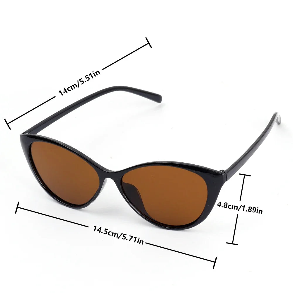 Small Cat Eye Polarized Vintage Sunglasses