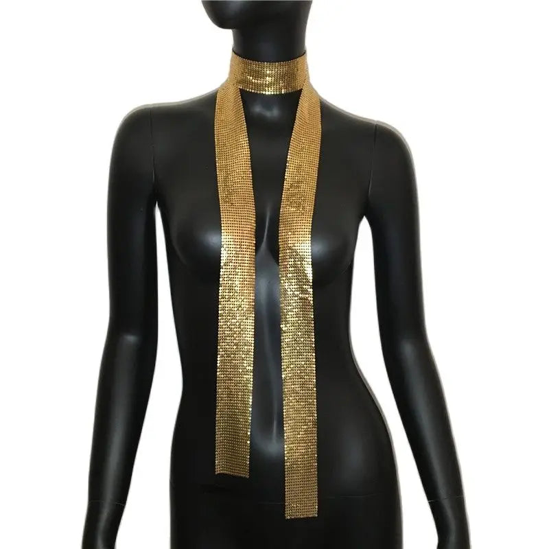 Holographic Sequined Party Scarf Women