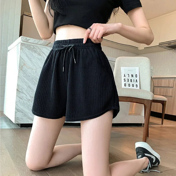 Women’s Mid Waist Casual Loose Shorts