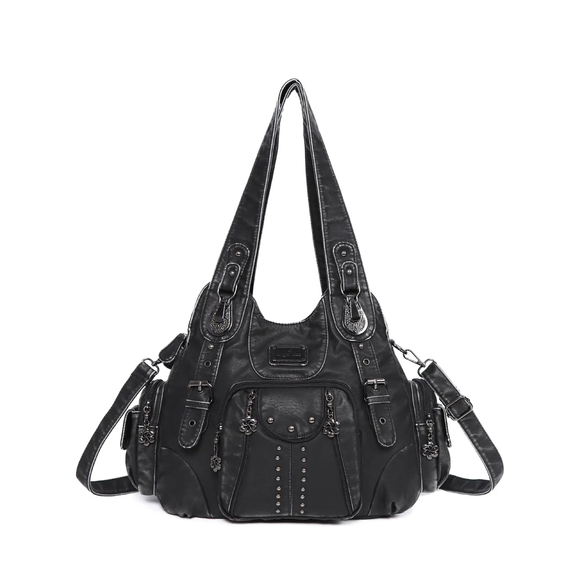 Angelkiss PU Leather Satchel Handbag