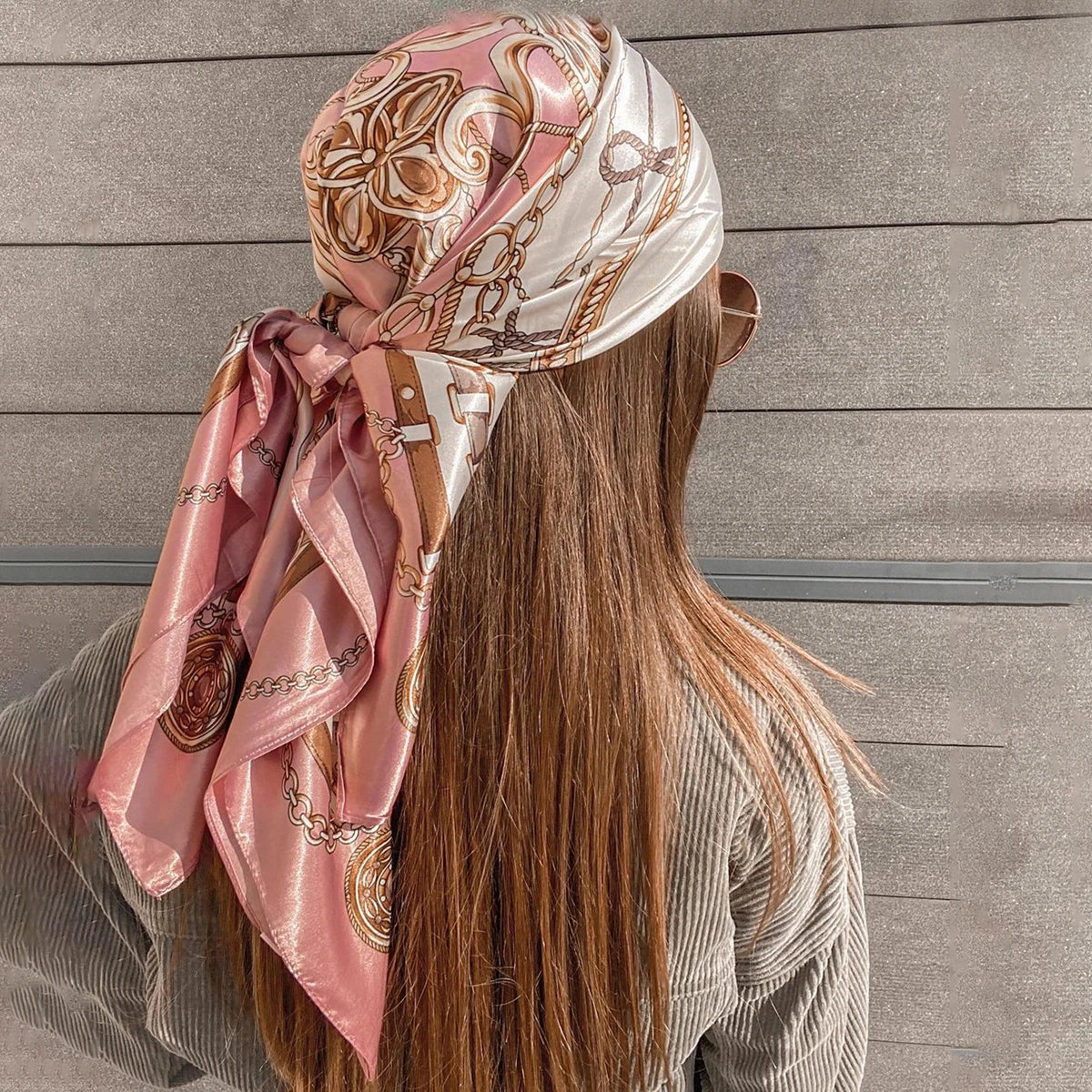 90cm Four Seasons Silk Headscarf