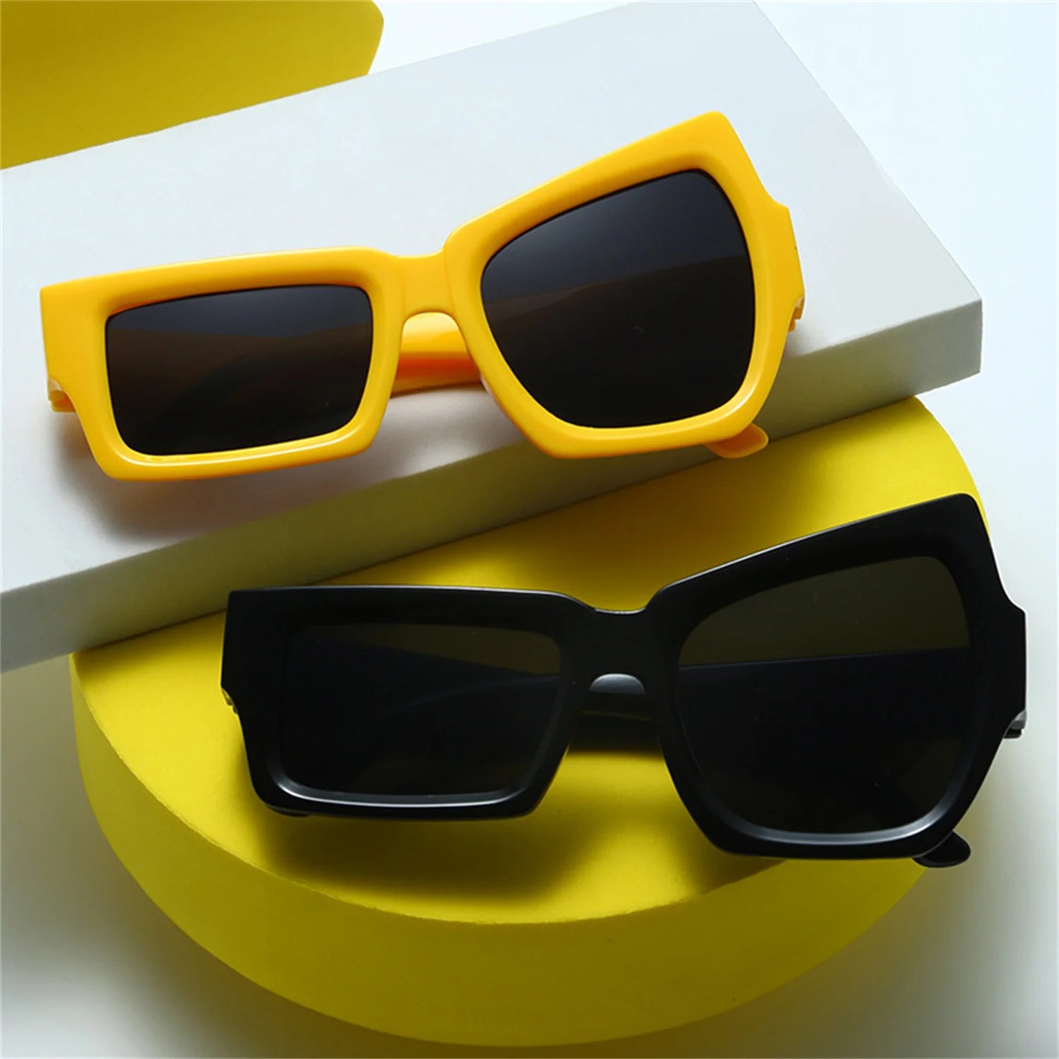 Asymmetrical Hip Hop Fashion Sunglasses Unisex