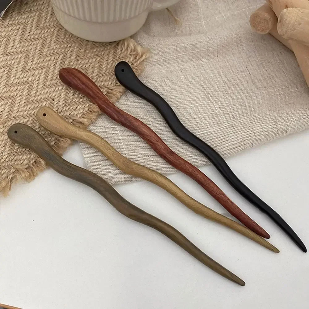 Elegant Chinese Style Wooden Hair Stick