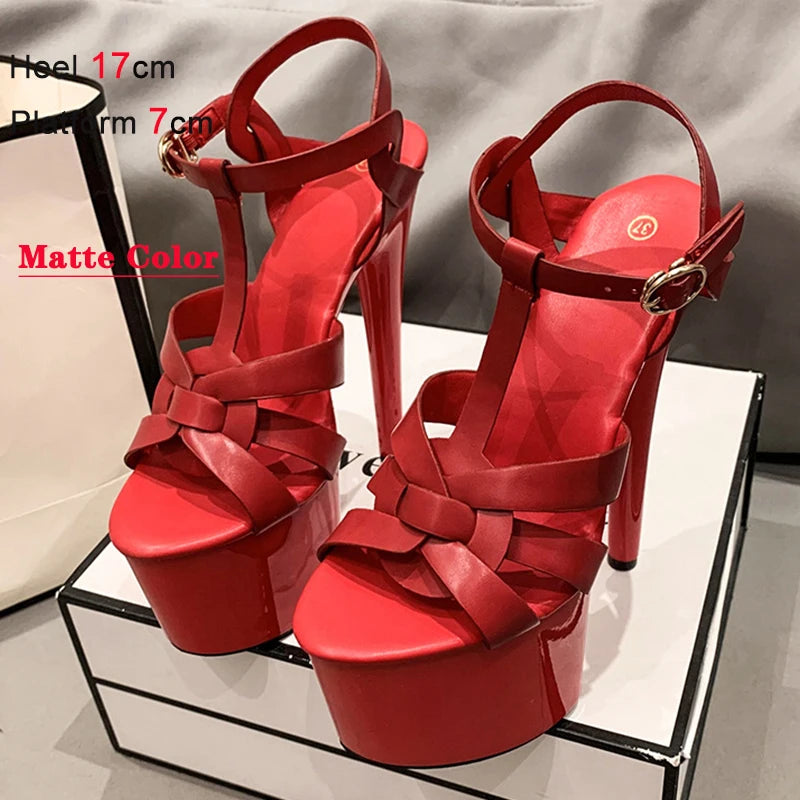 Starry Sky High Heels Platform Pumps