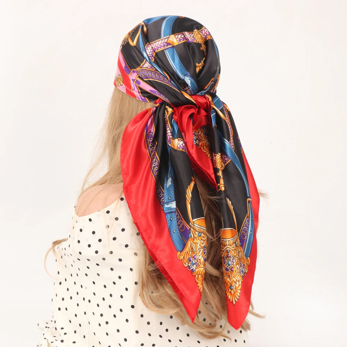 90cm Four Seasons Silk Headscarf