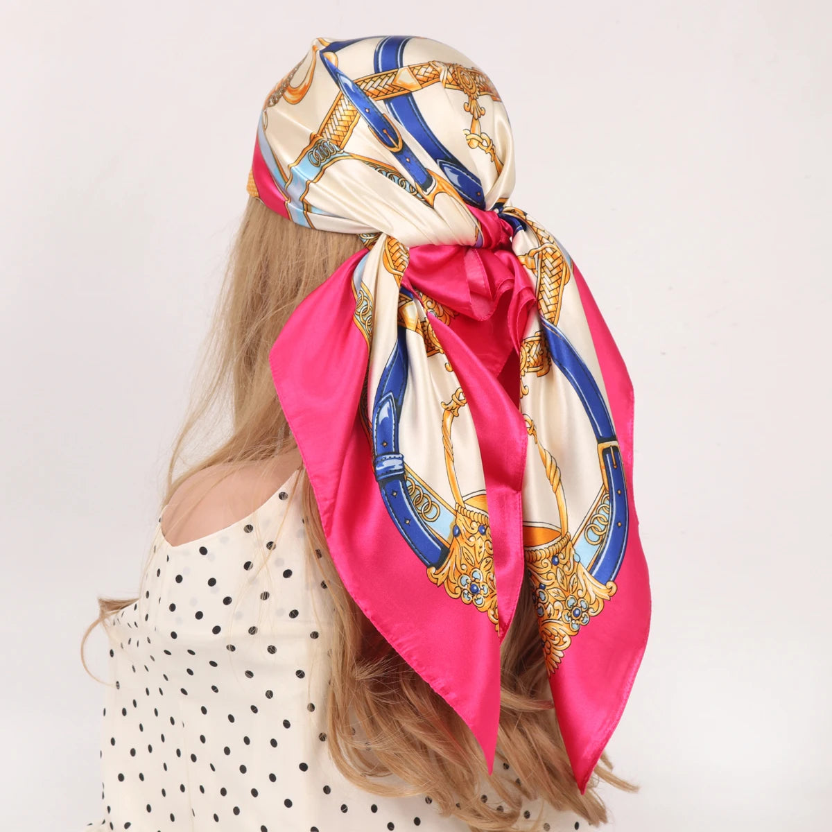 90cm Four Seasons Silk Headscarf