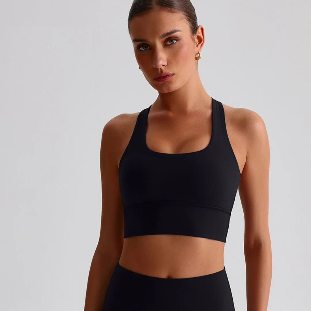 Soft Tight Cross Back Gym Fitness Bra Women