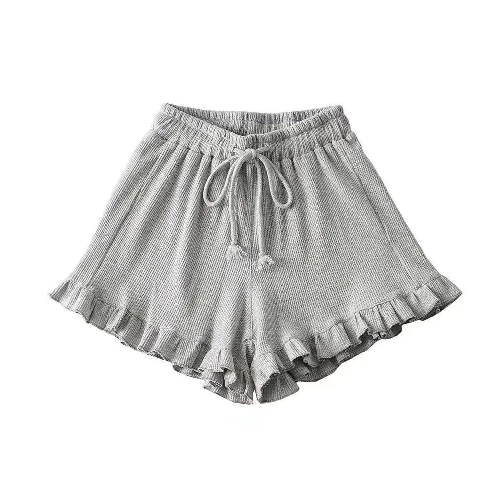 Ruffled High Waist Y2K Fashion Shorts