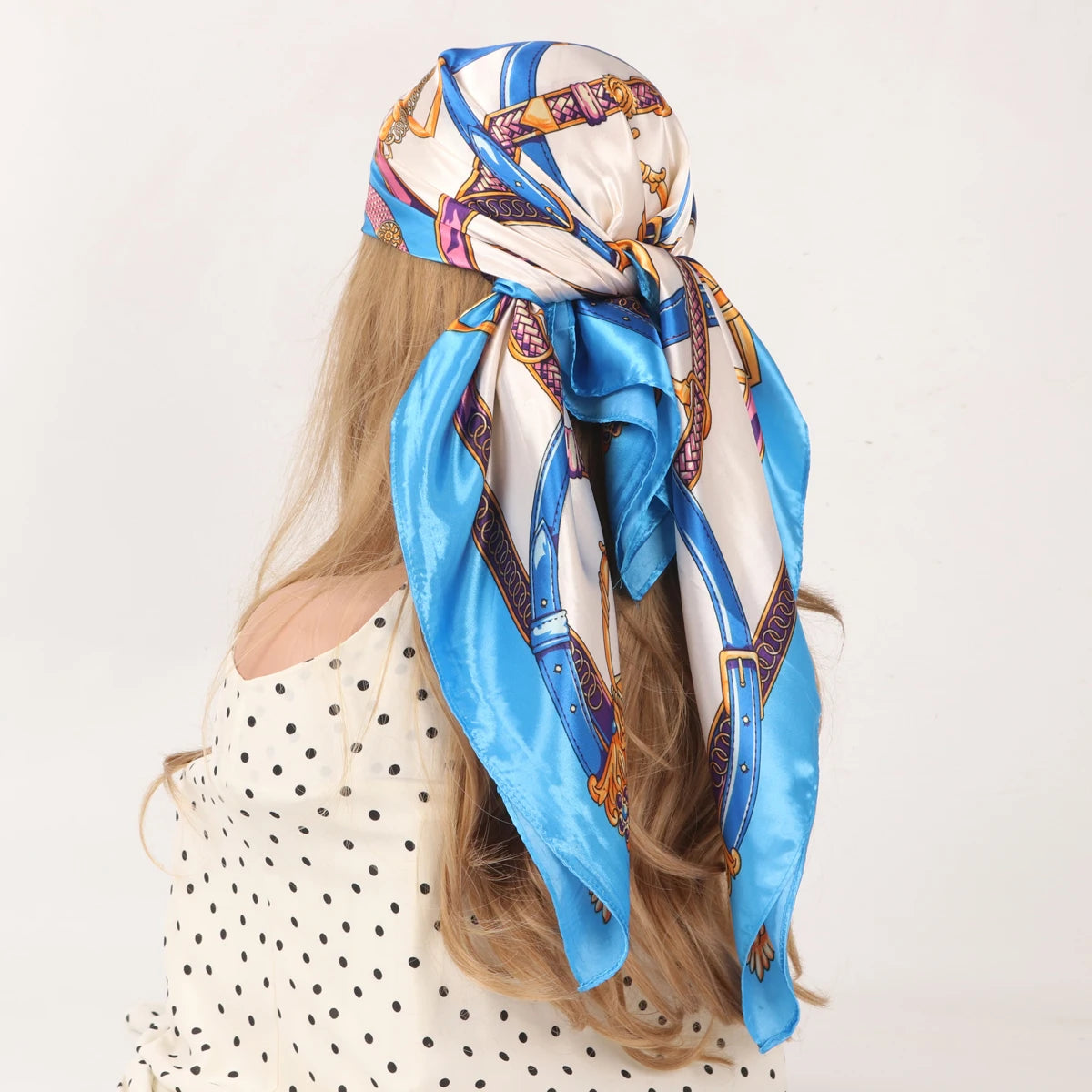 90cm Four Seasons Silk Headscarf