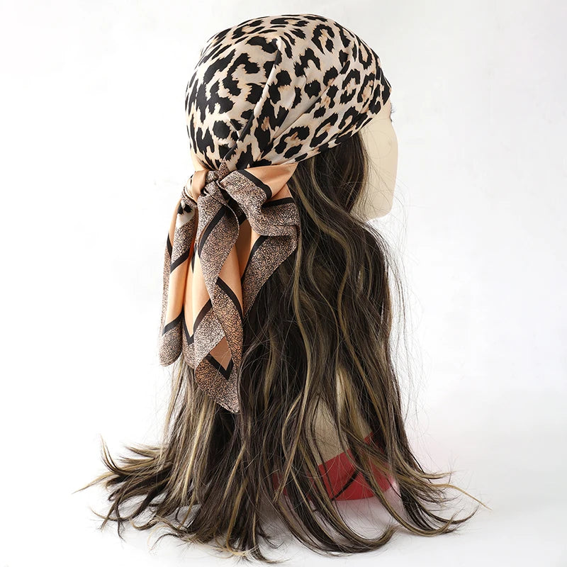 Luxury 60-Color Silk Square Scarf