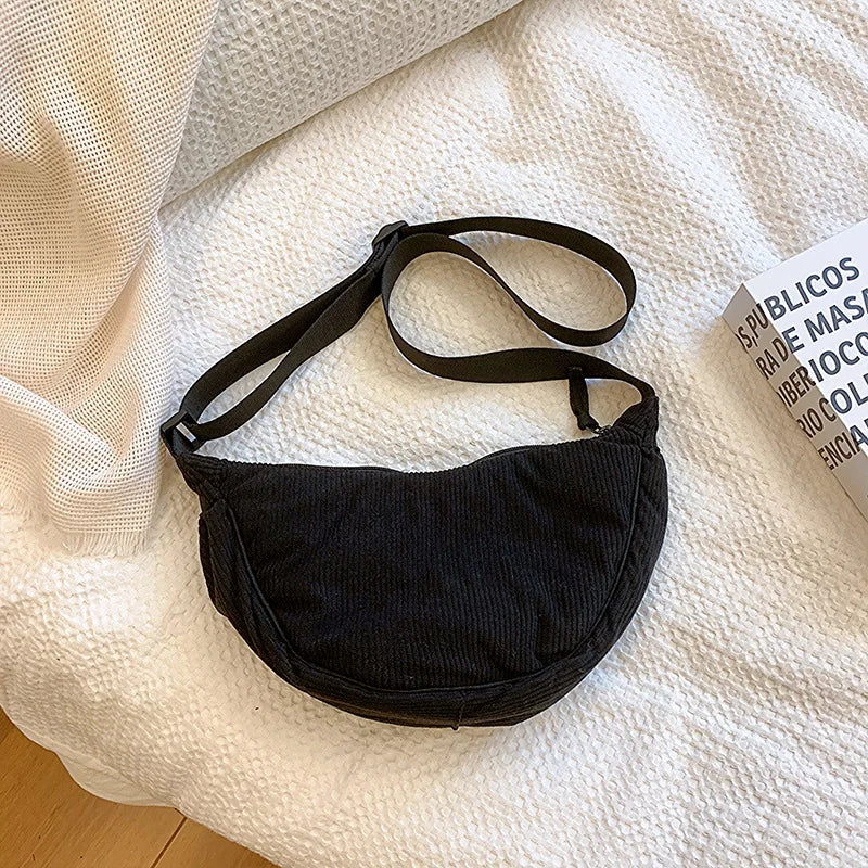 Corduroy Retro Hobos Shoulder Bag