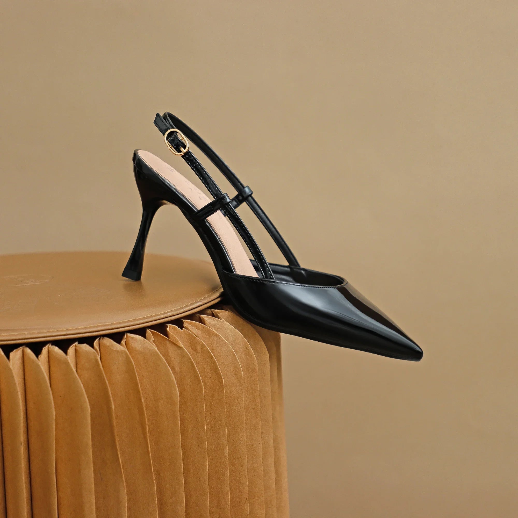 Patent Leather Pointed Toe Pumps