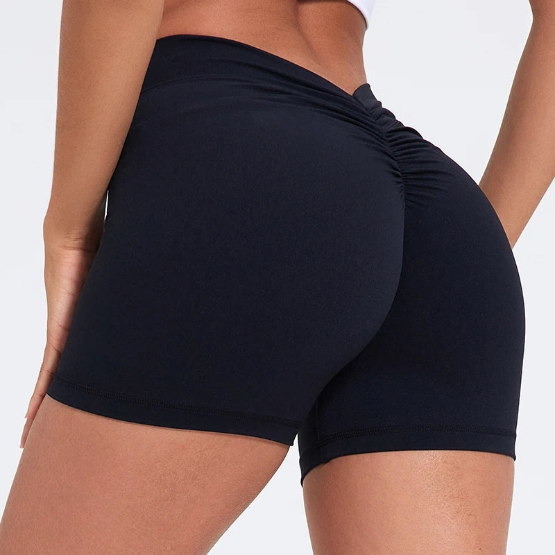 V-Back High Waist Hip Lift Shorts