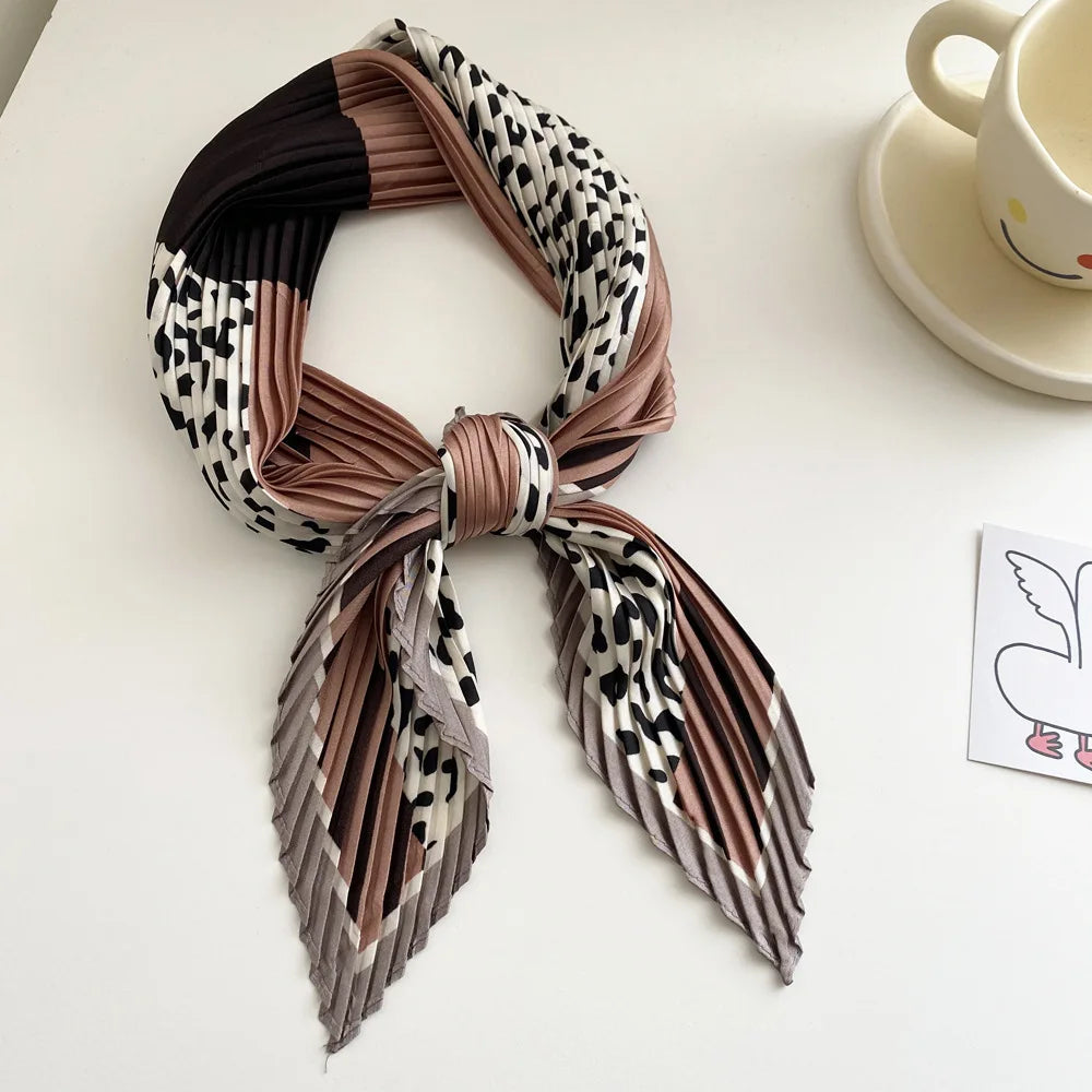 Luxury Silk Feel Square Head Scarf 70×70cm