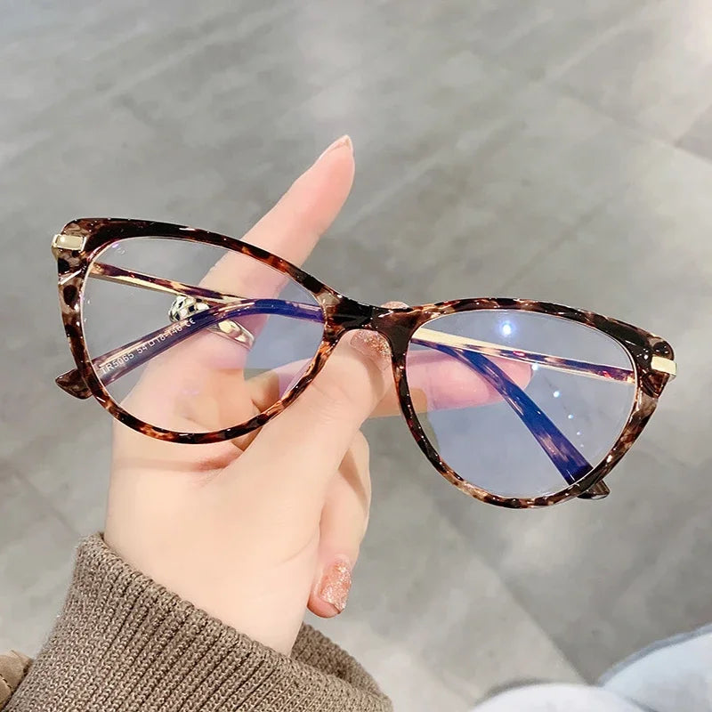 Transparent Anti Blue Light Cat Eye Glasses