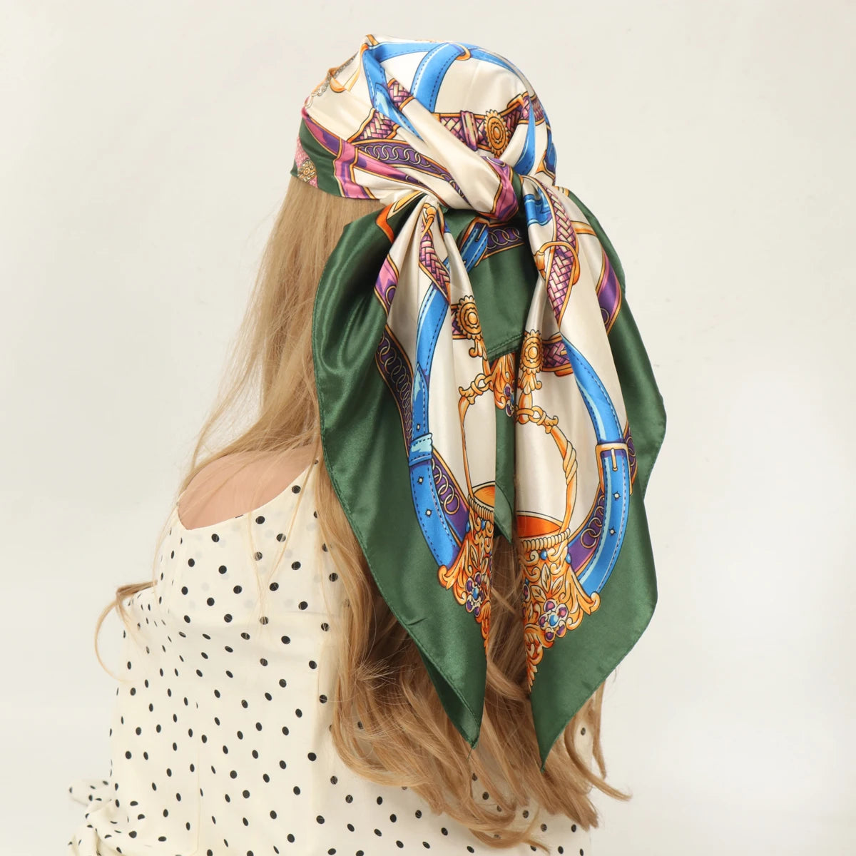 90cm Four Seasons Silk Headscarf
