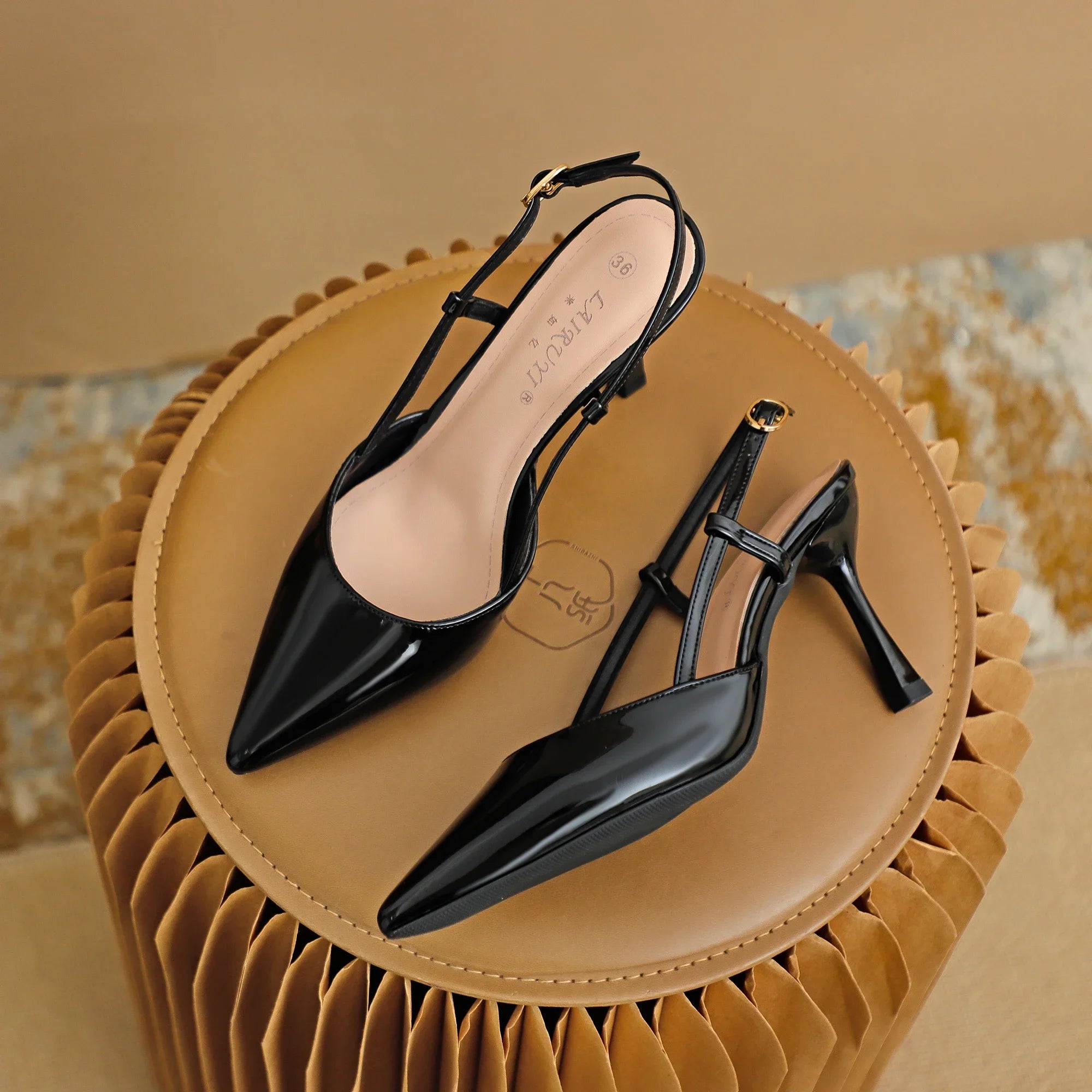 Patent Leather Pointed Toe Pumps