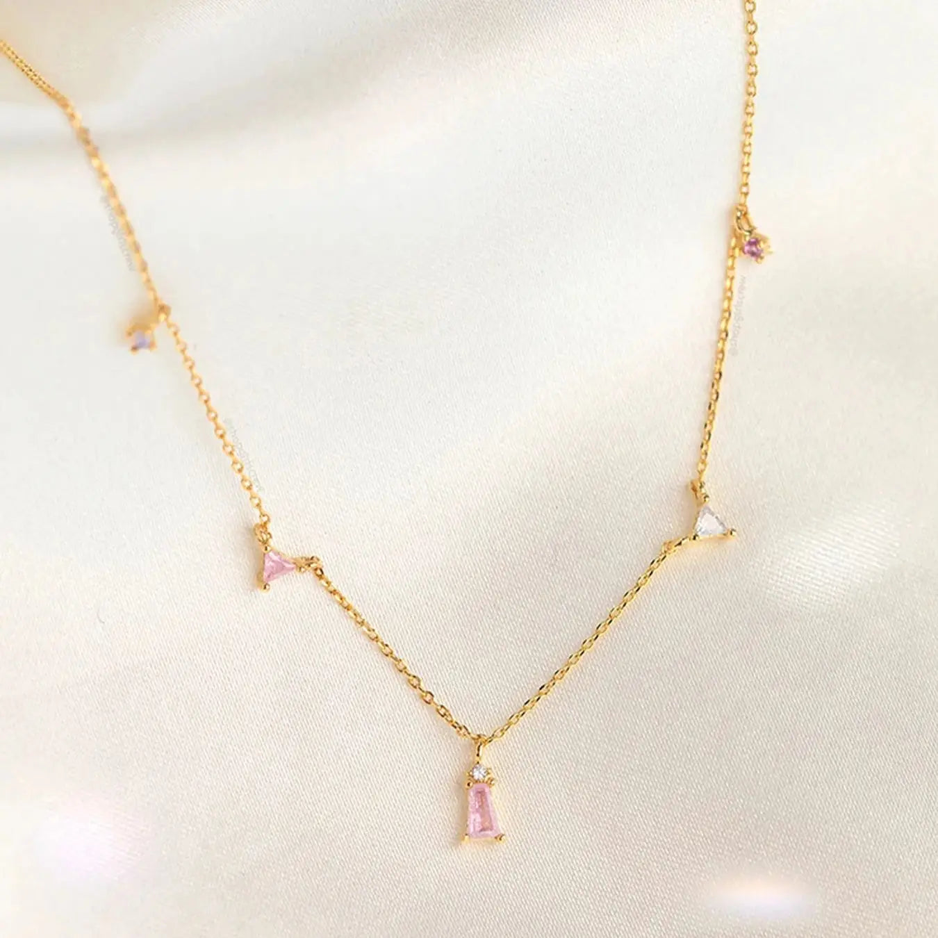 S925 Silver Octagonal Star Zircon Necklace