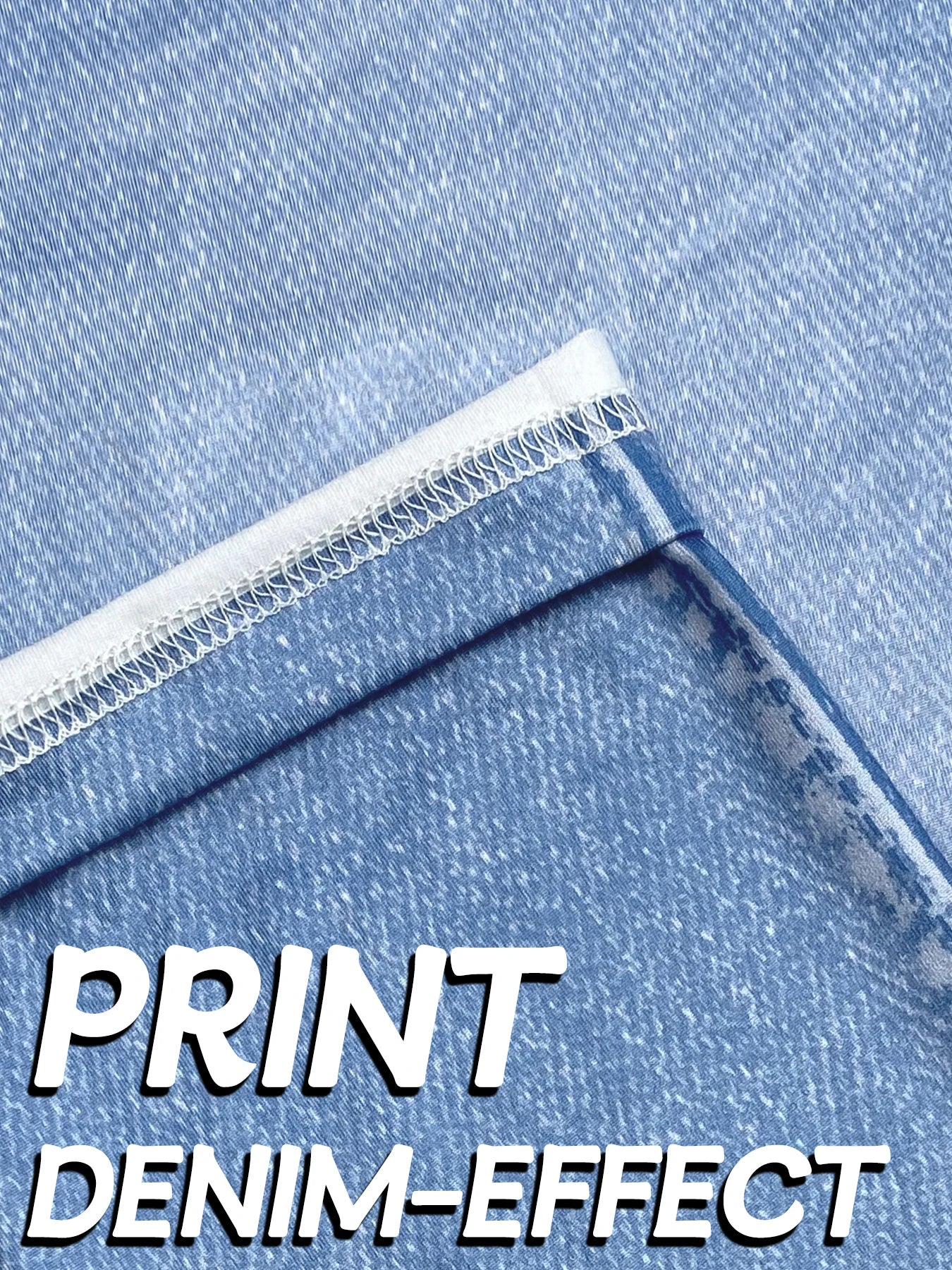 Faux Denim High Stretch Leggings Women