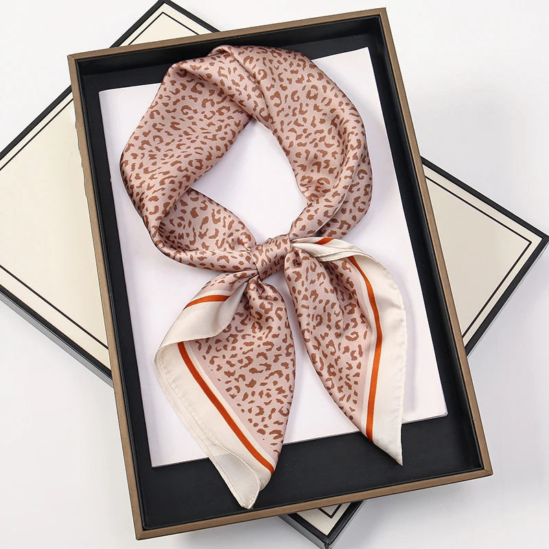 Luxury 60-Color Silk Square Scarf