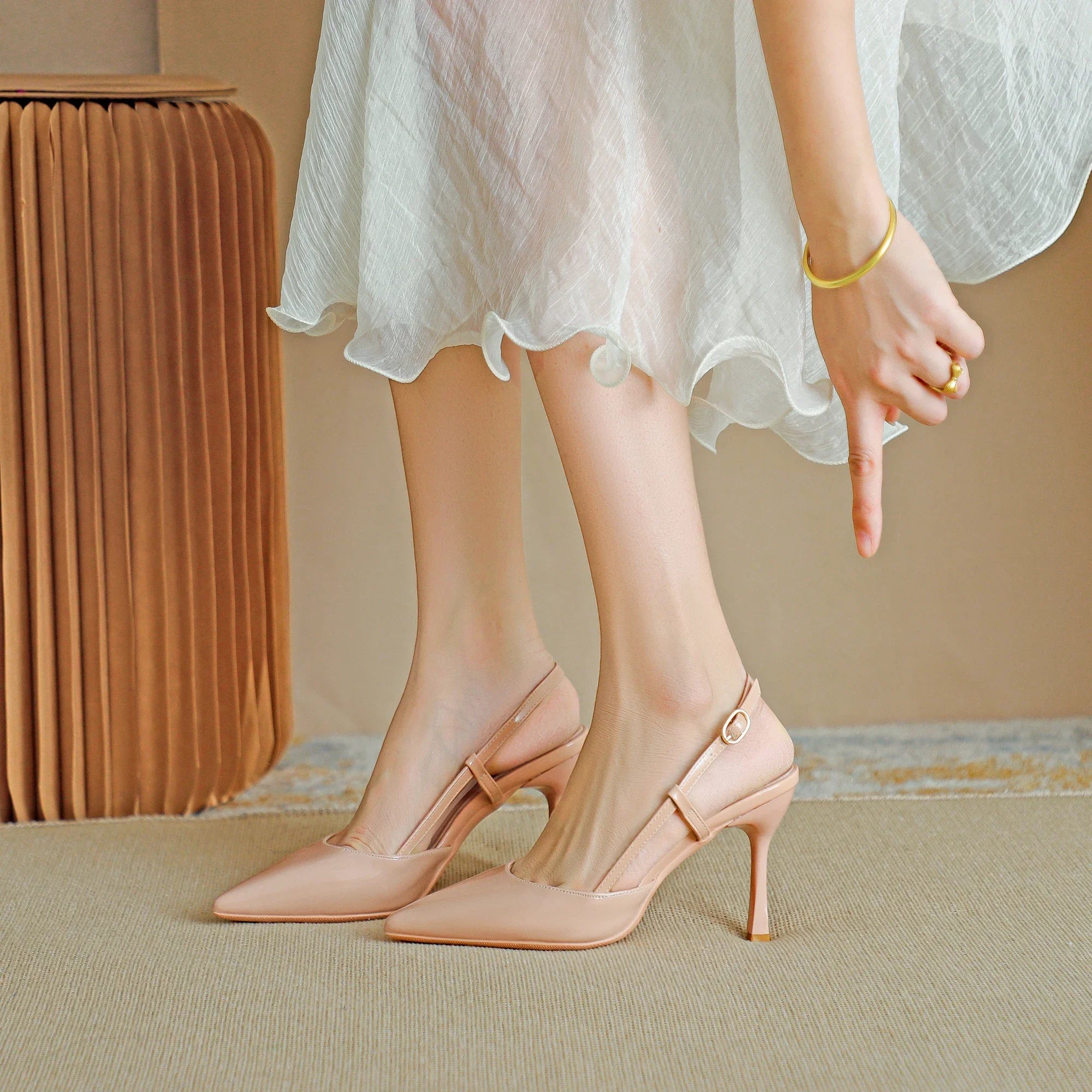 Patent Leather Pointed Toe Pumps