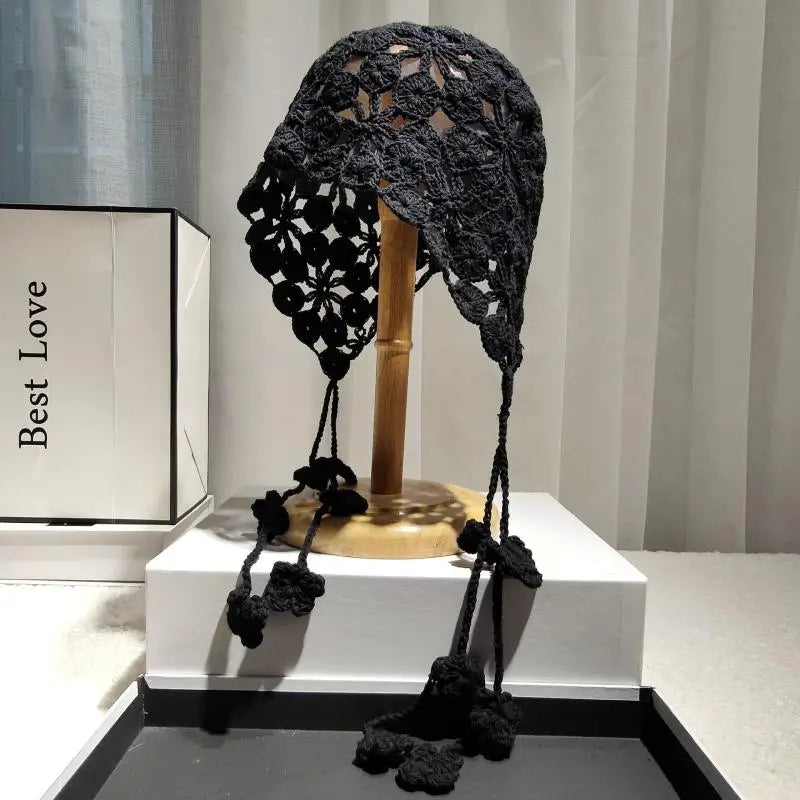 Thickened Knitted Baotou Hat with Tassel