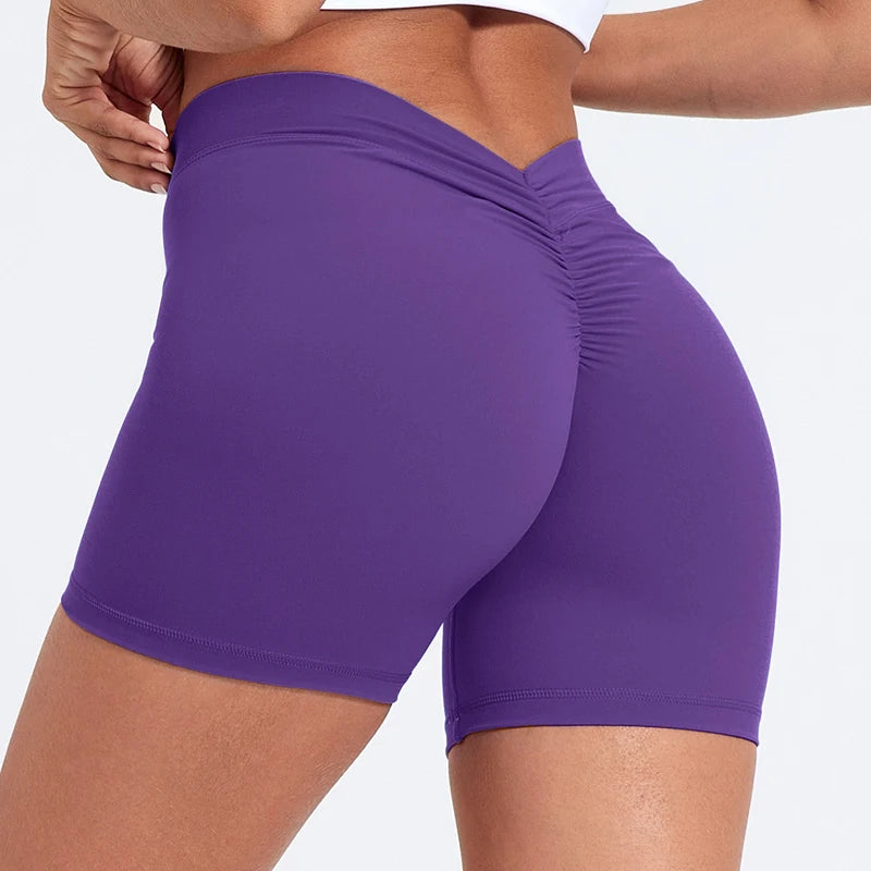 V-Back High Waist Hip Lift Shorts