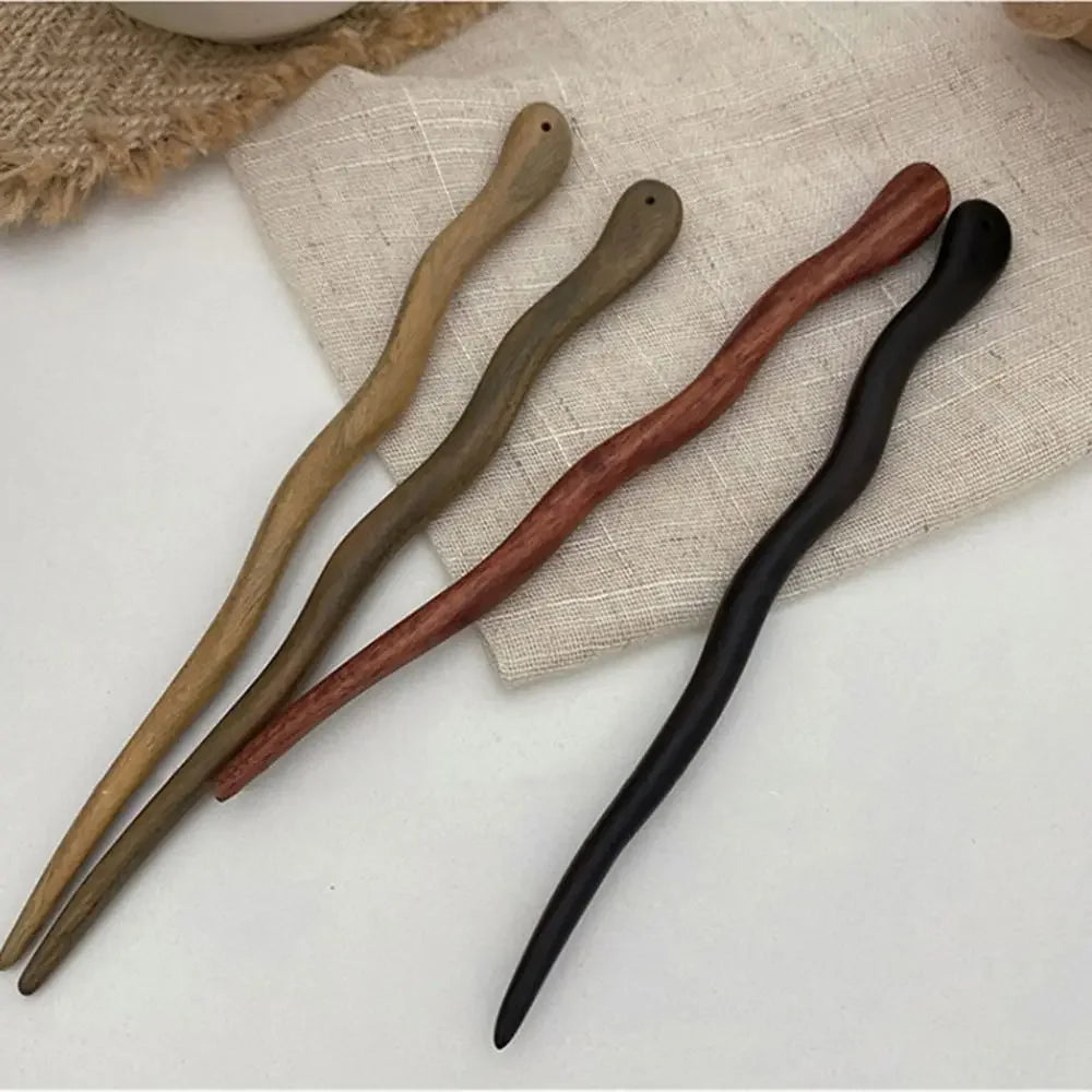 Elegant Chinese Style Wooden Hair Stick