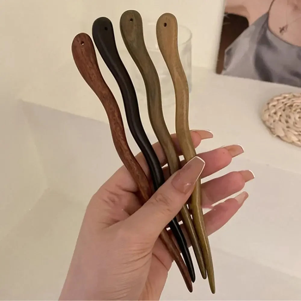 Elegant Chinese Style Wooden Hair Stick