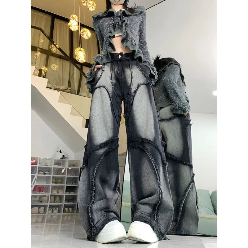 Y2K Wide Leg High Waist Vintage Jeans