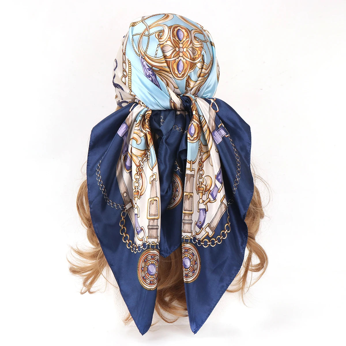 90cm Four Seasons Silk Headscarf