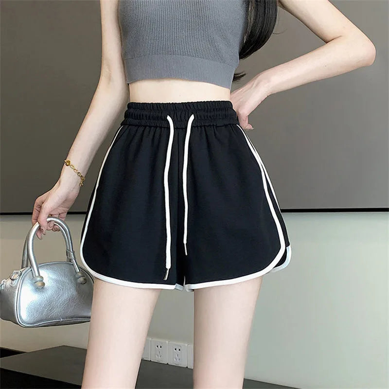 Women’s Mid Waist Casual Loose Shorts