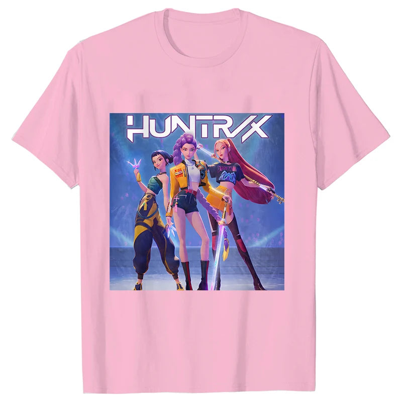 Kpop Oversized Demon Hunter Graphic T-Shirt Women