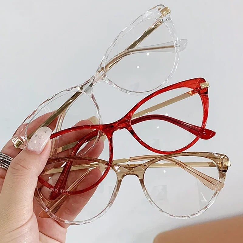 Transparent Anti Blue Light Cat Eye Glasses