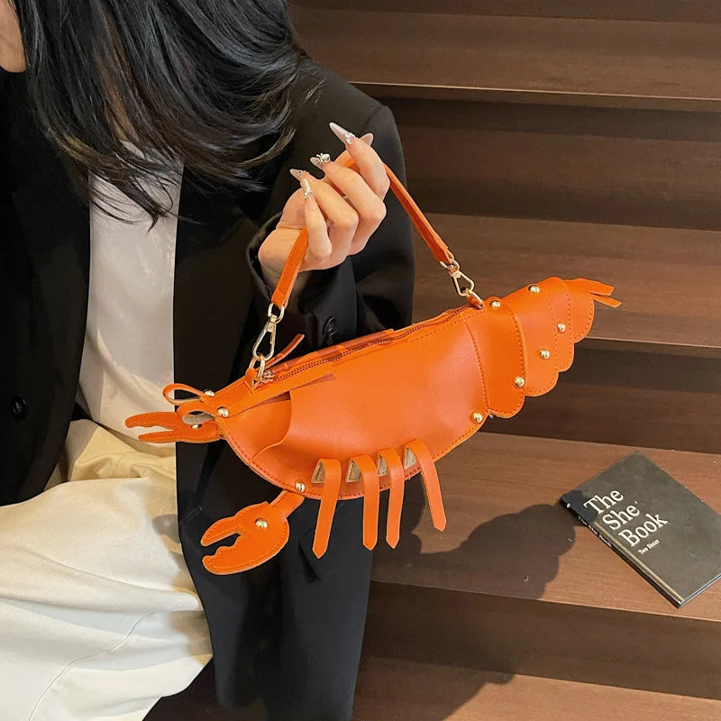 Cute Lobster PU Crossbody Bag