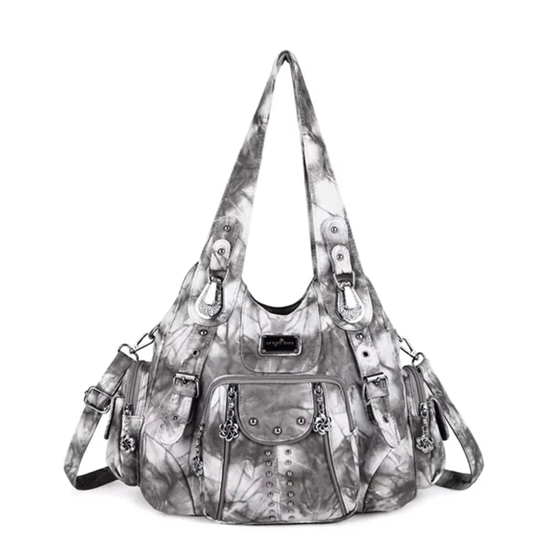 Angelkiss PU Leather Satchel Handbag