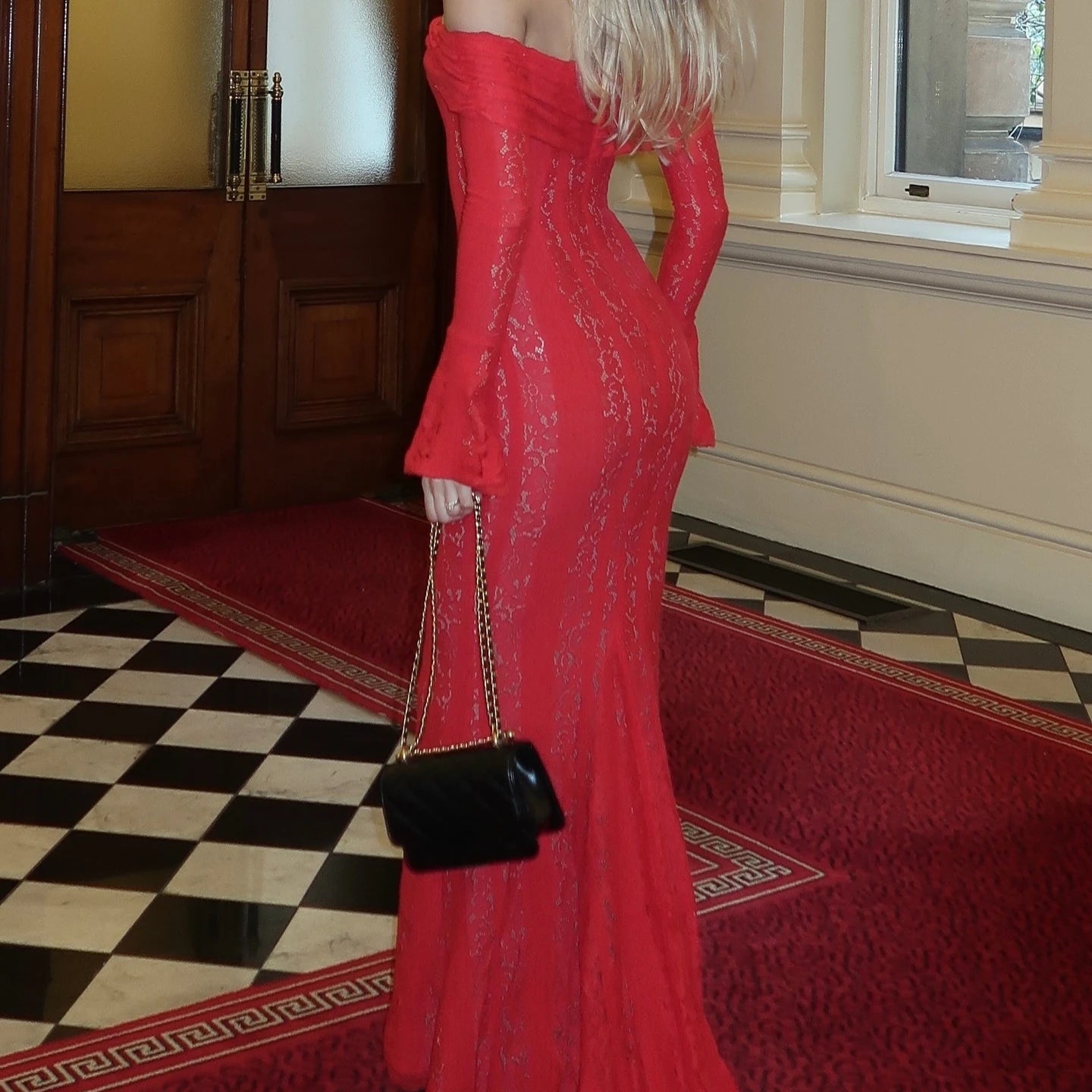 White Off-Shoulder Maxi Wedding Guest Dress