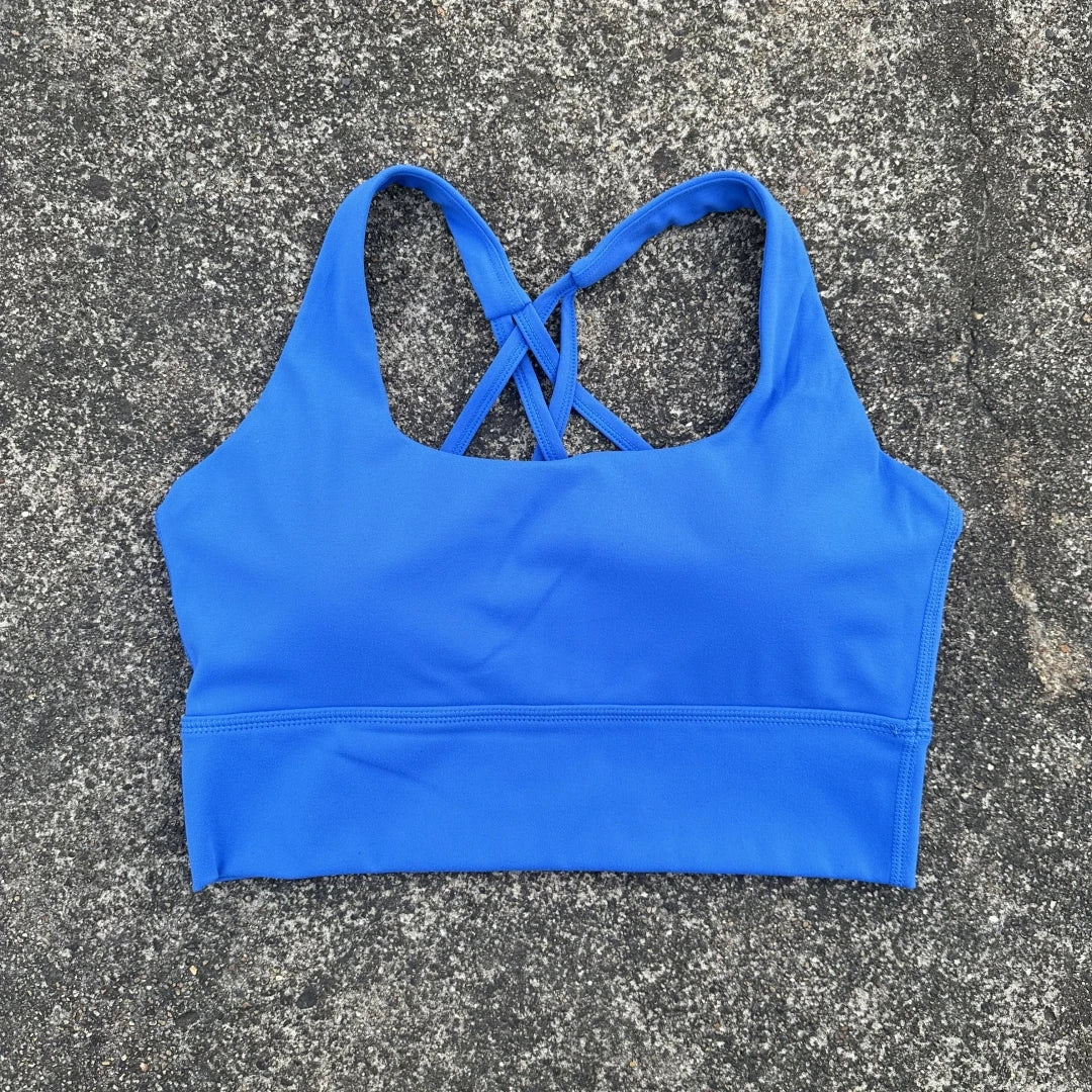 Soft Tight Cross Back Gym Fitness Bra Women