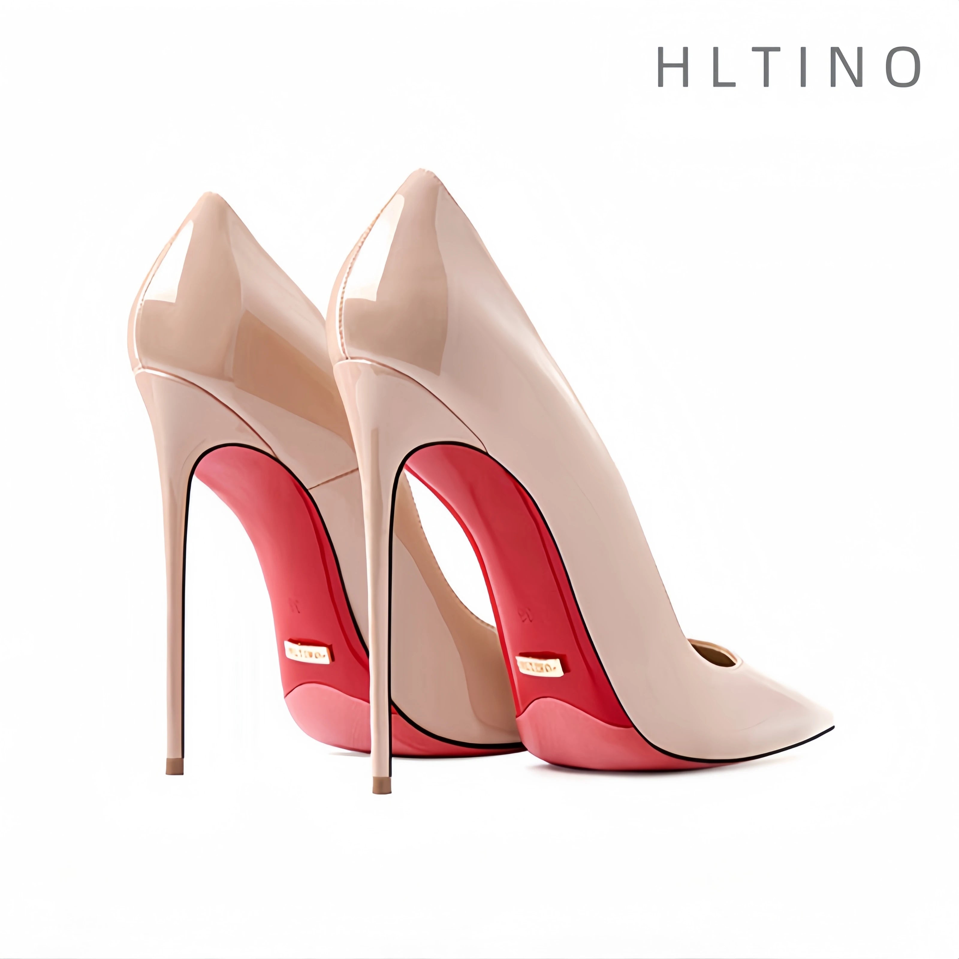 12cm Red Bottom Leather Pumps