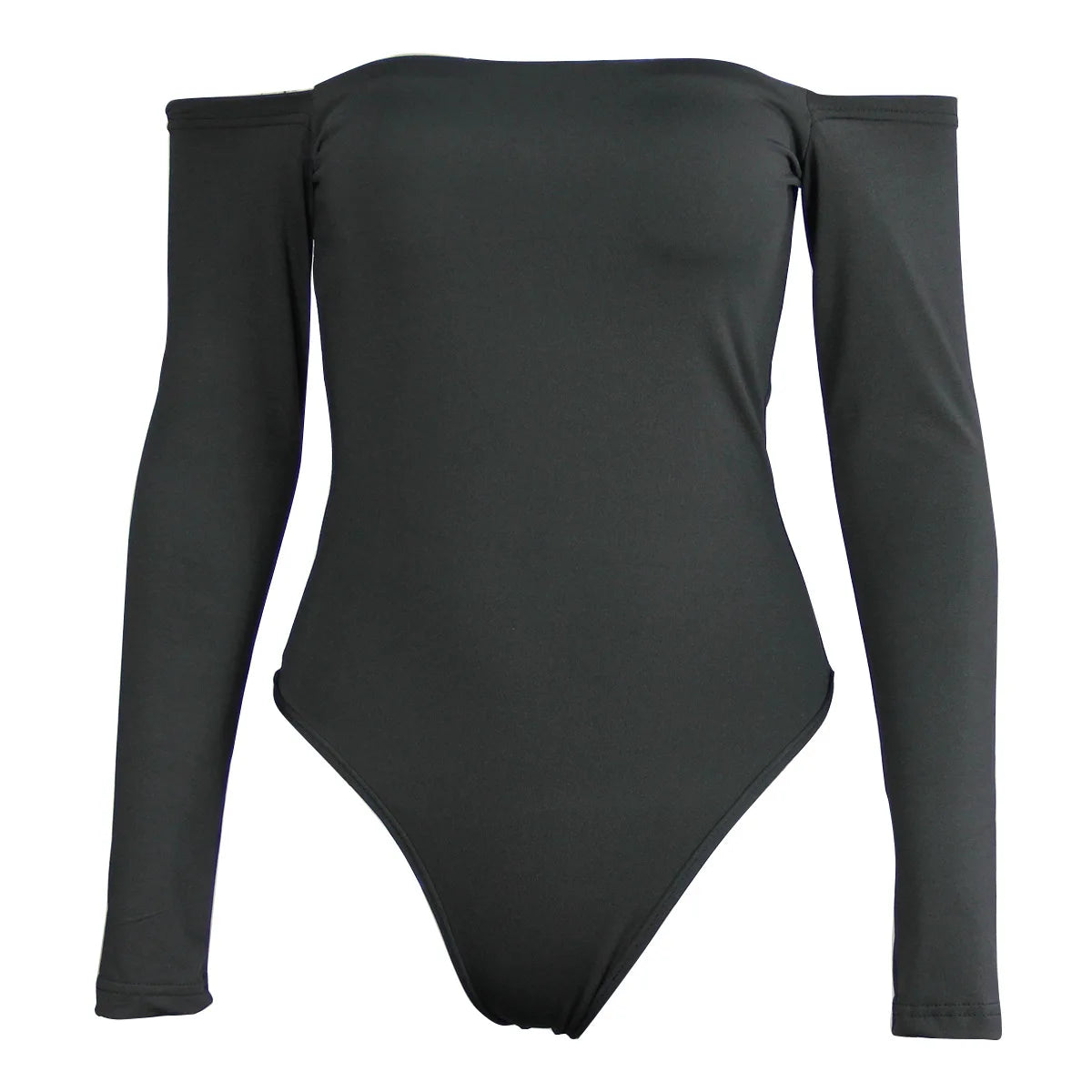 Off-Shoulder Slim-Fit Plus Size Jumpsuit