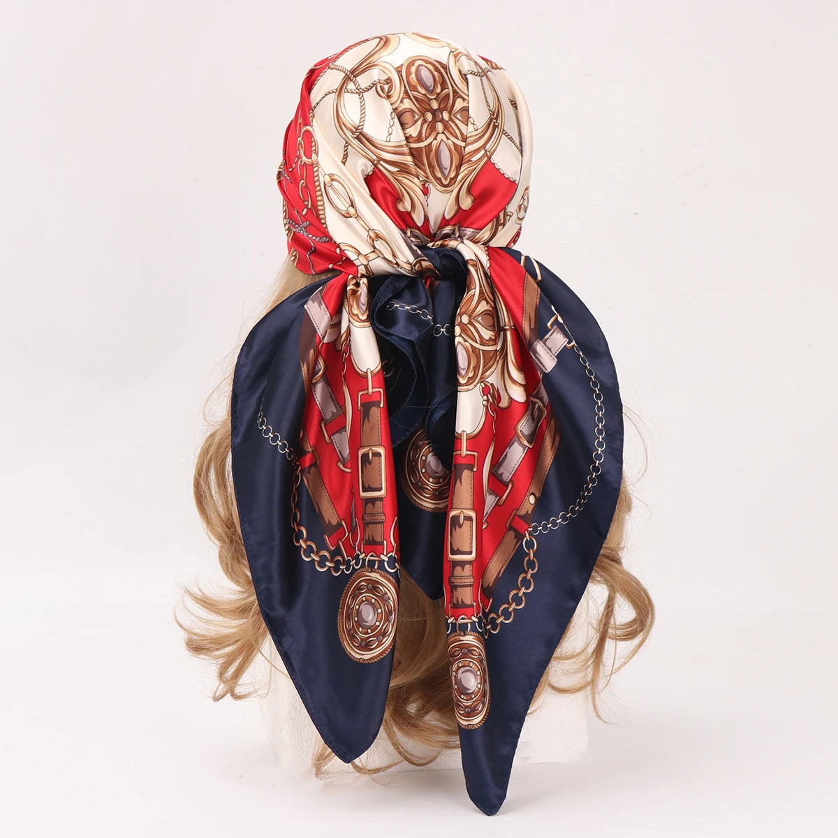 90cm Four Seasons Silk Headscarf