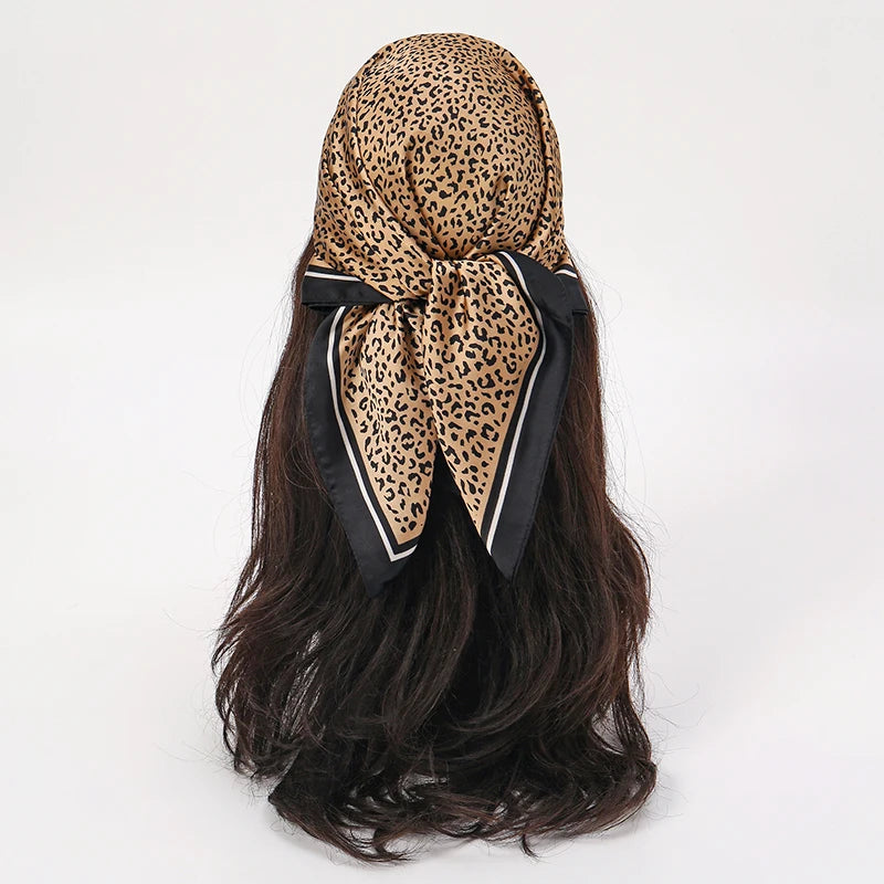 Bohemian Floral Print Silk Scarf